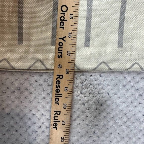 Unbranded 1 Pillowcase Cover Beige Grey Stripes Handmade Zip Closure Home Decor - Picture 4 of 5